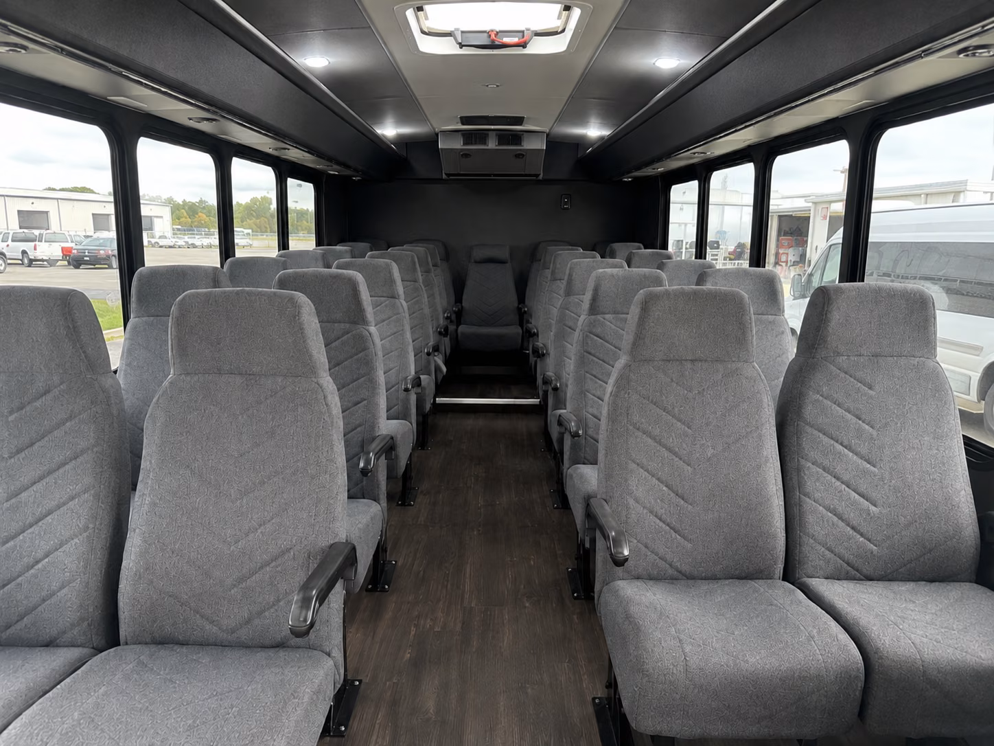 alexandria 18 passenger minibus inside