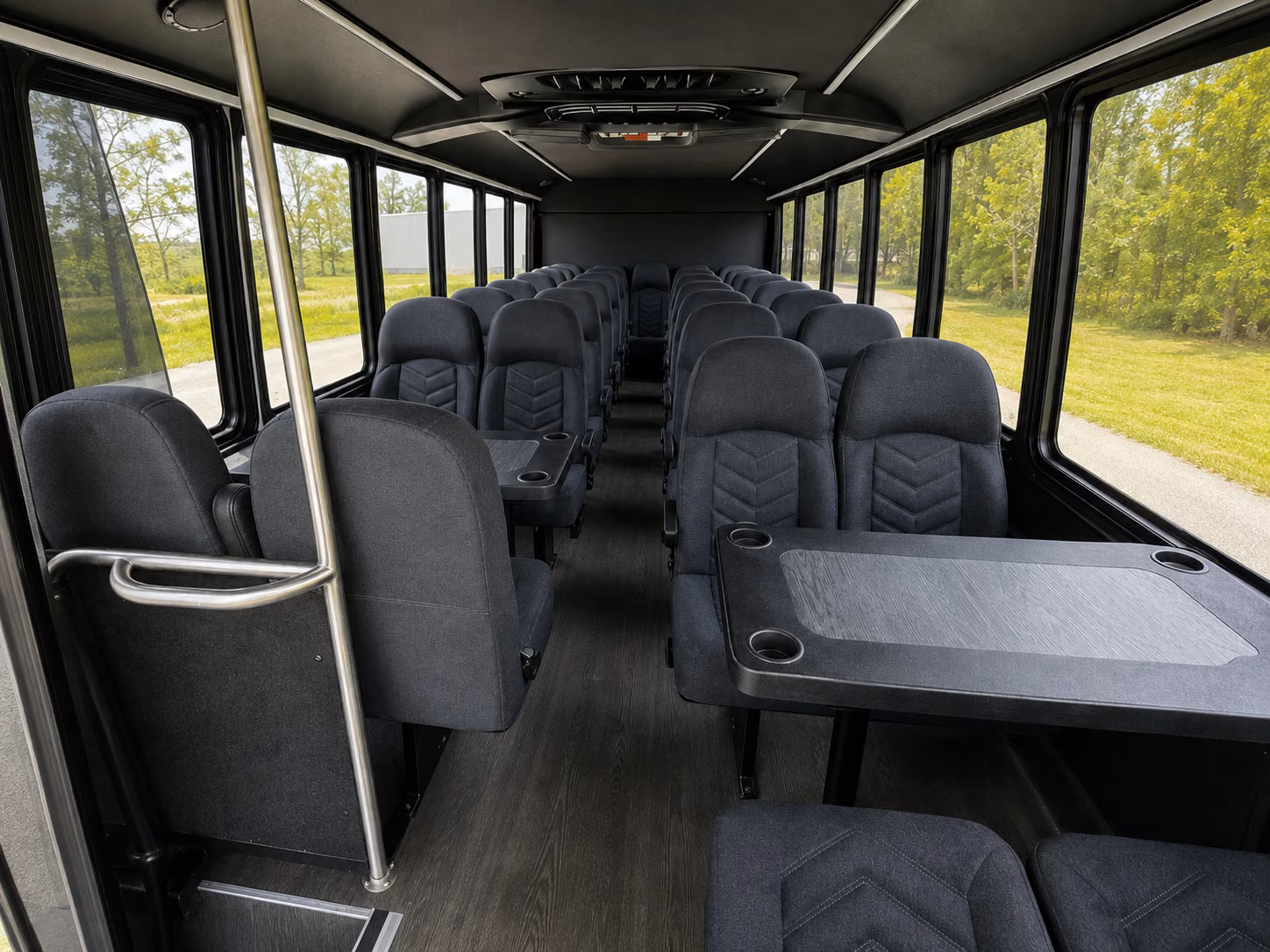 alexandria 18 passenger minibus interior