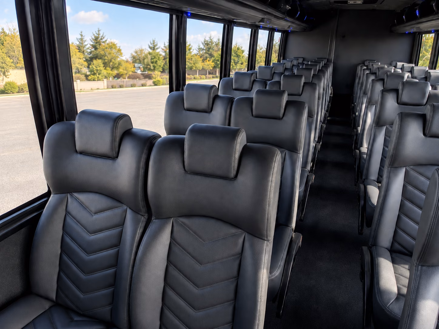alexandria 20 passenger minibus inside