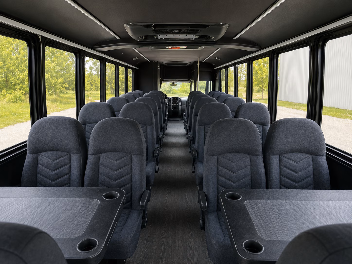 alexandria 20 passenger minibus interior