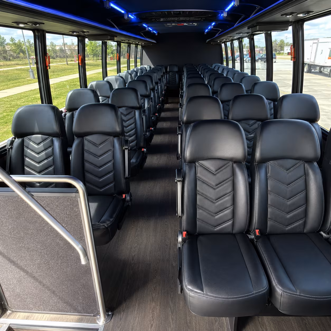 alexandria 25 passenger minibus inside