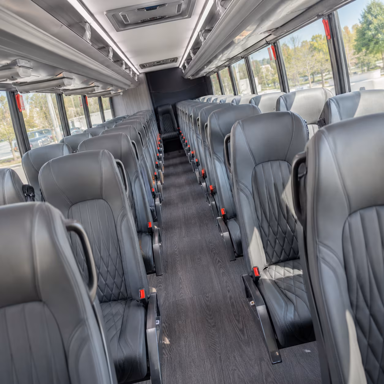 alexandria 25 passenger minibus interior