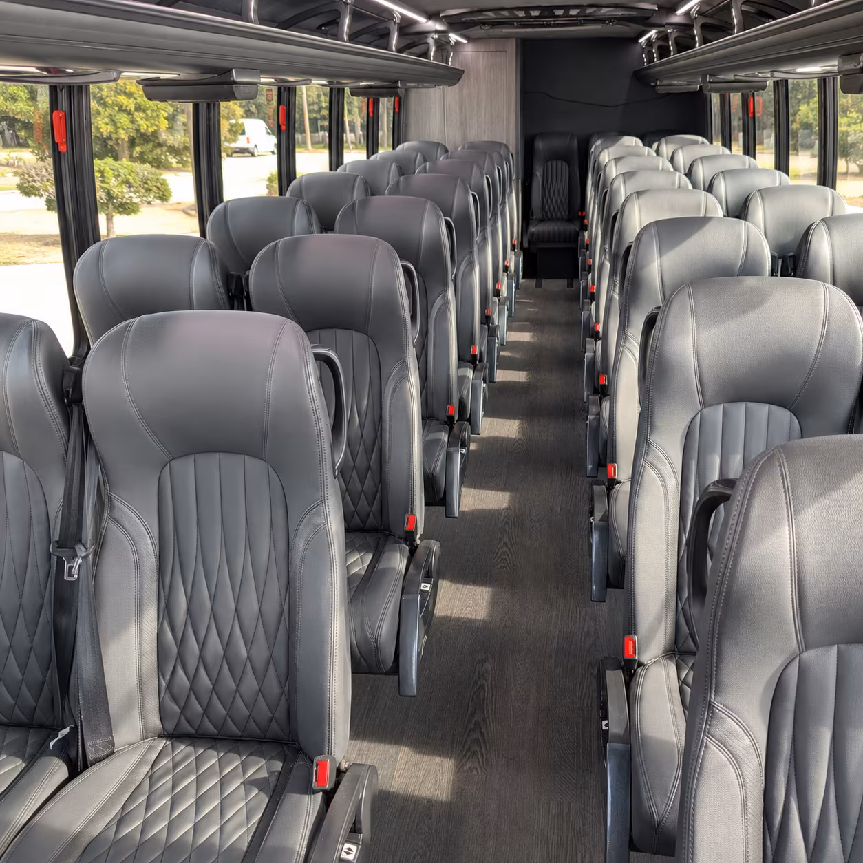 alexandria 28 passenger minibus inside