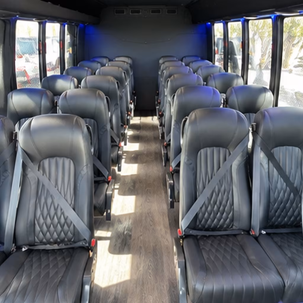 alexandria 30 passenger minibus interior
