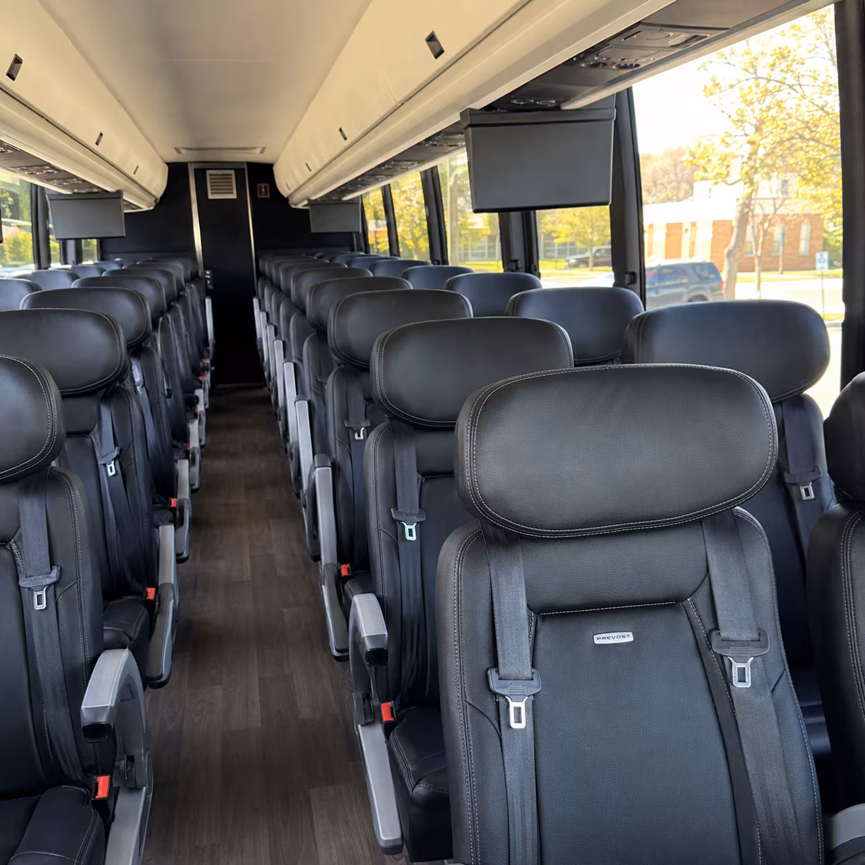 alexandria 45 passenger charter bus inside