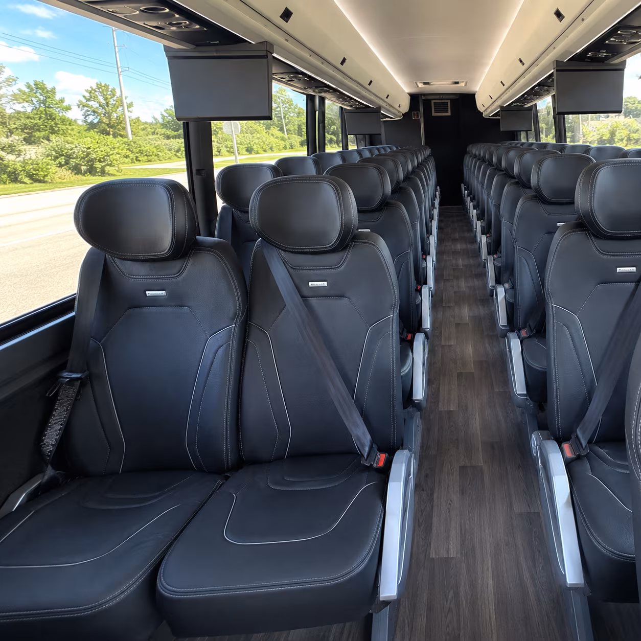 alexandria 47 passenger charter bus inside