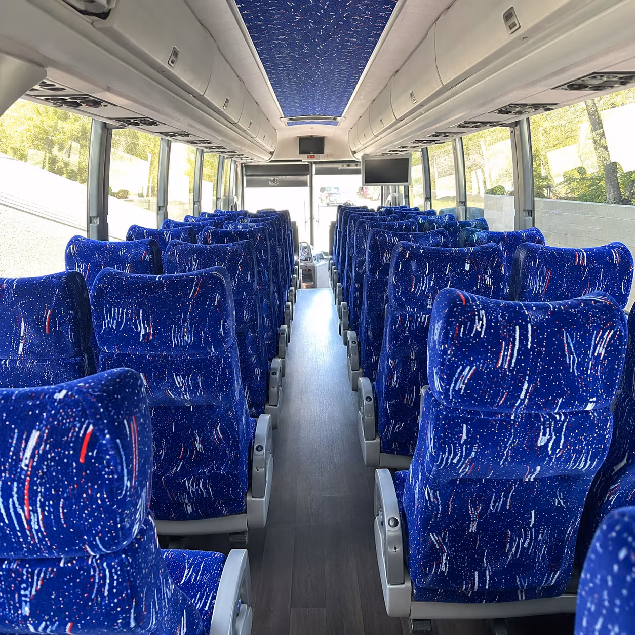alexandria 50 passenger charter bus interior