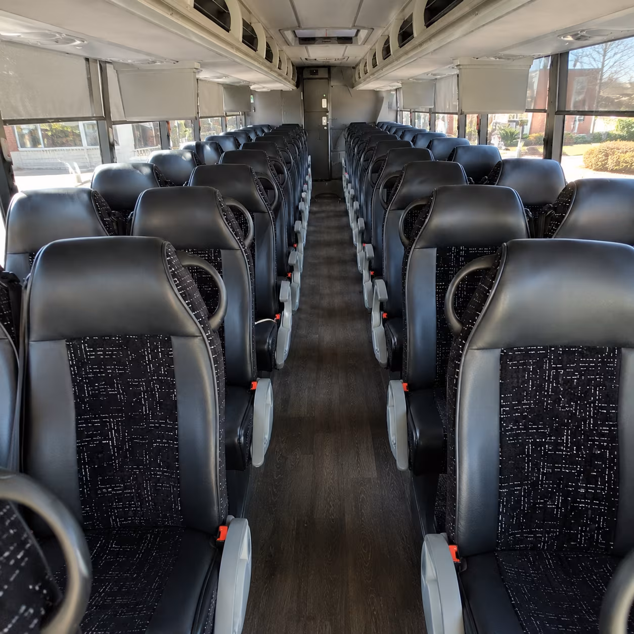 alexandria 54 passenger charter bus inside
