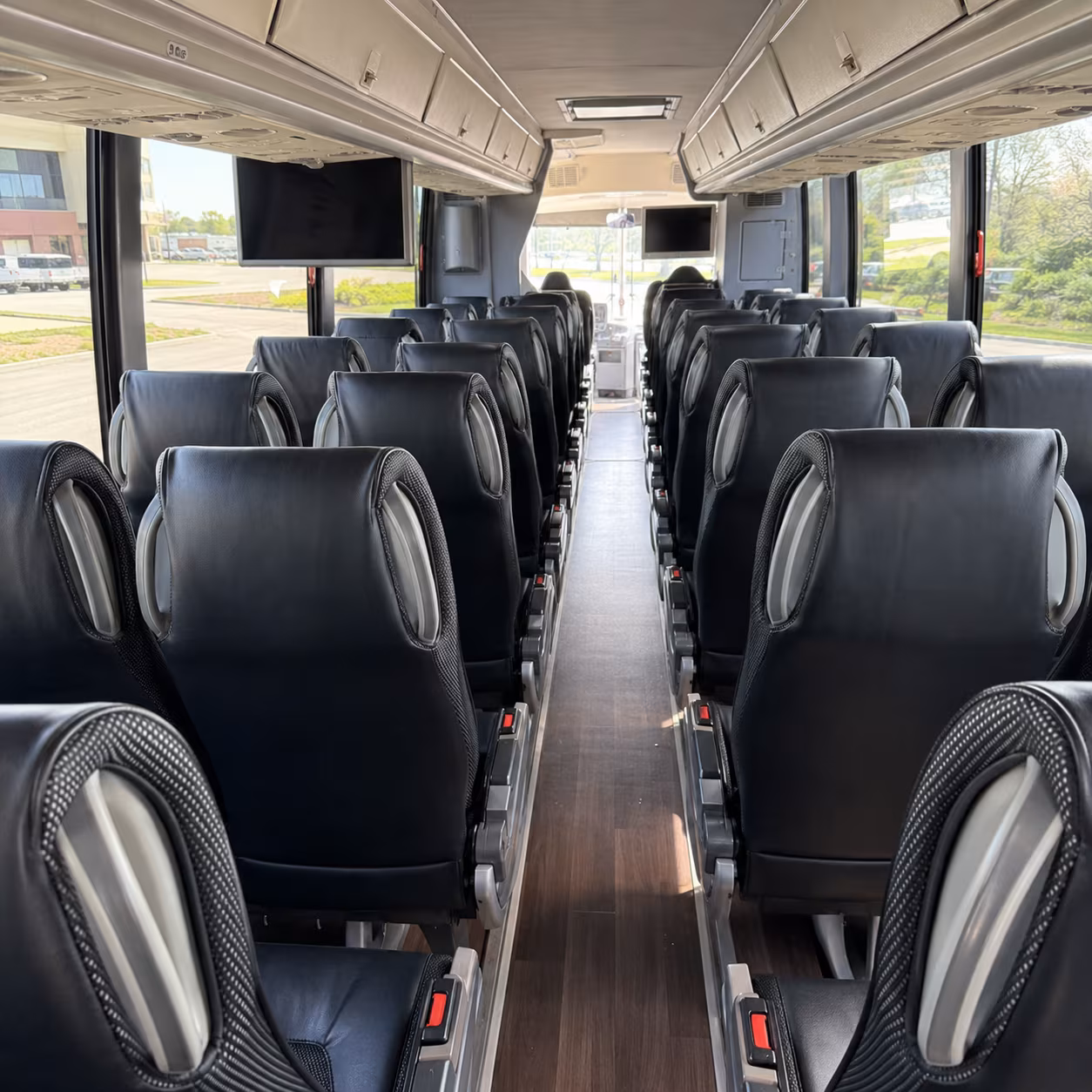 alexandria 56 passenger charter bus inside