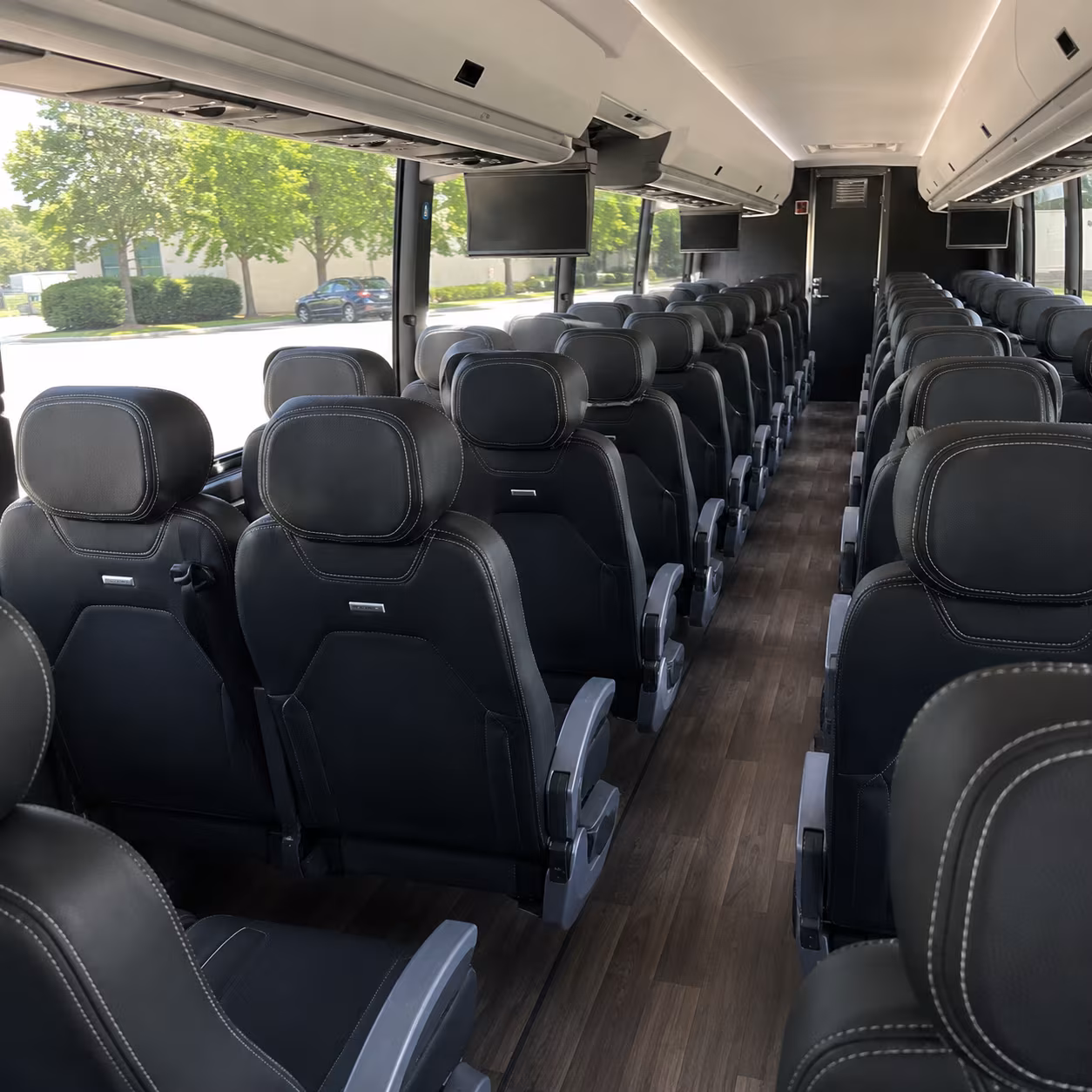 alexandria 56 passenger charter bus interior