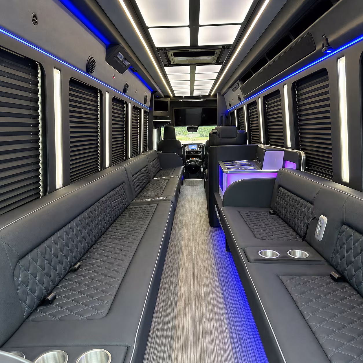 alexandria night town party bus rental