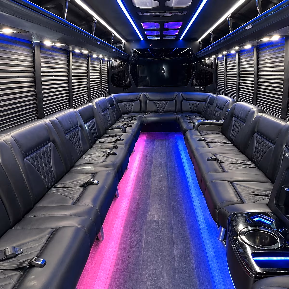 alexandria party bus interior