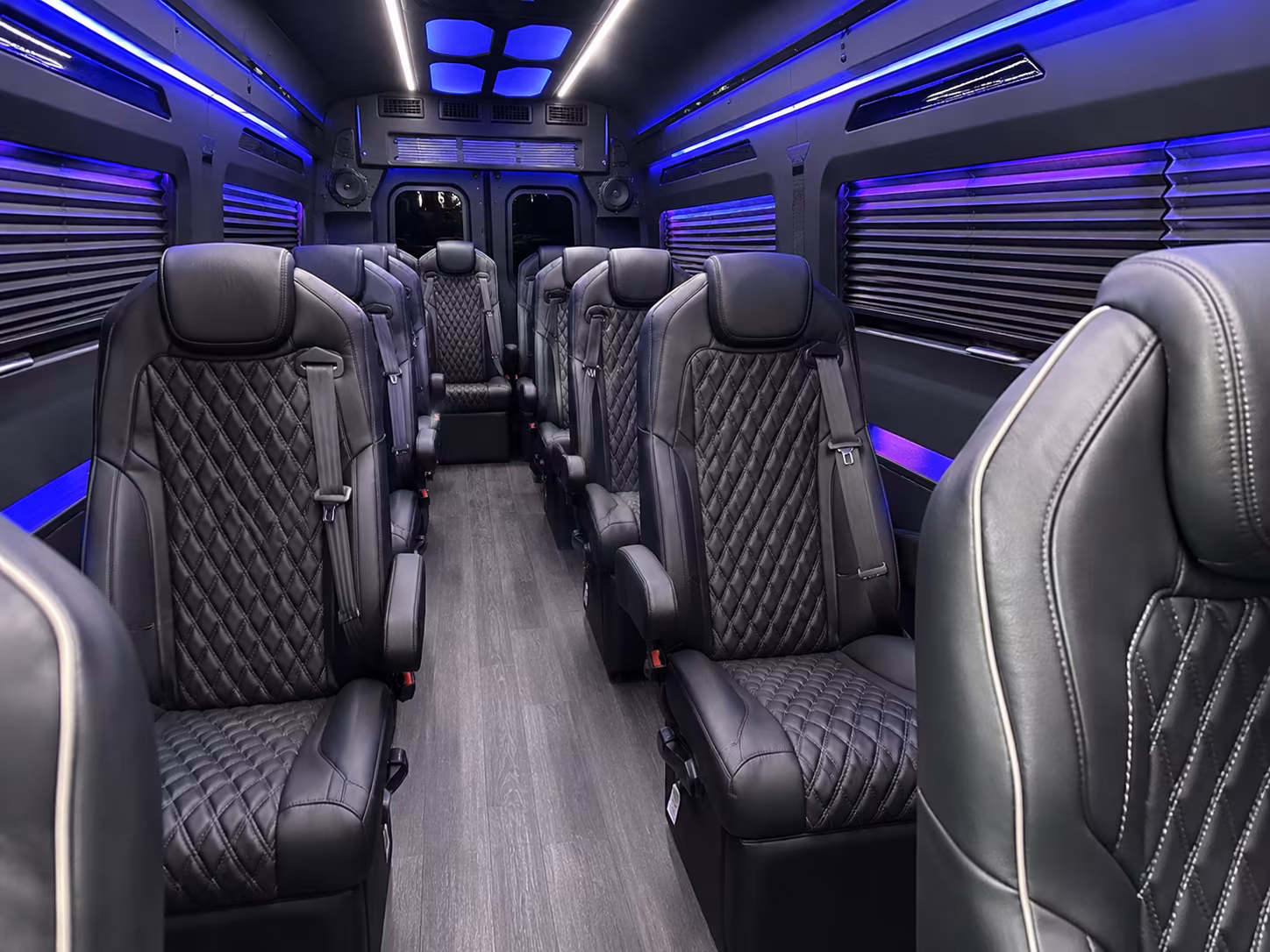 alexandria sprinter van with driver inside